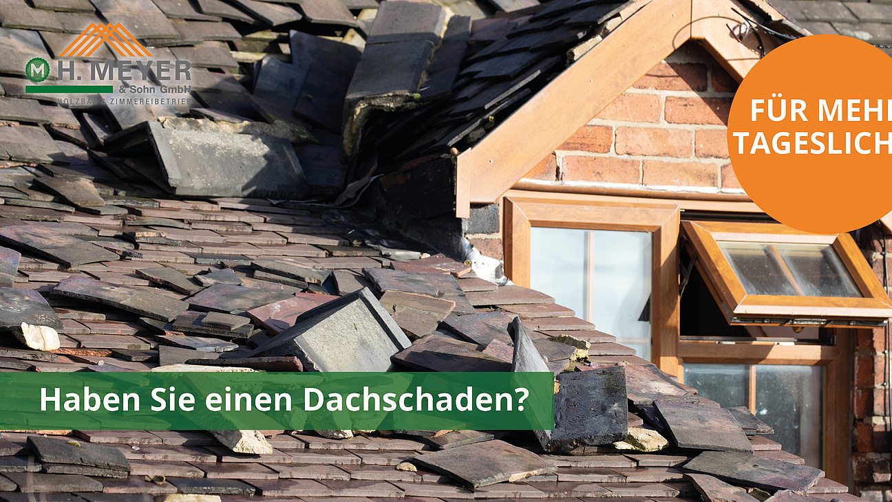 Holzbau Meyer & Sohn - Dach beschädigt